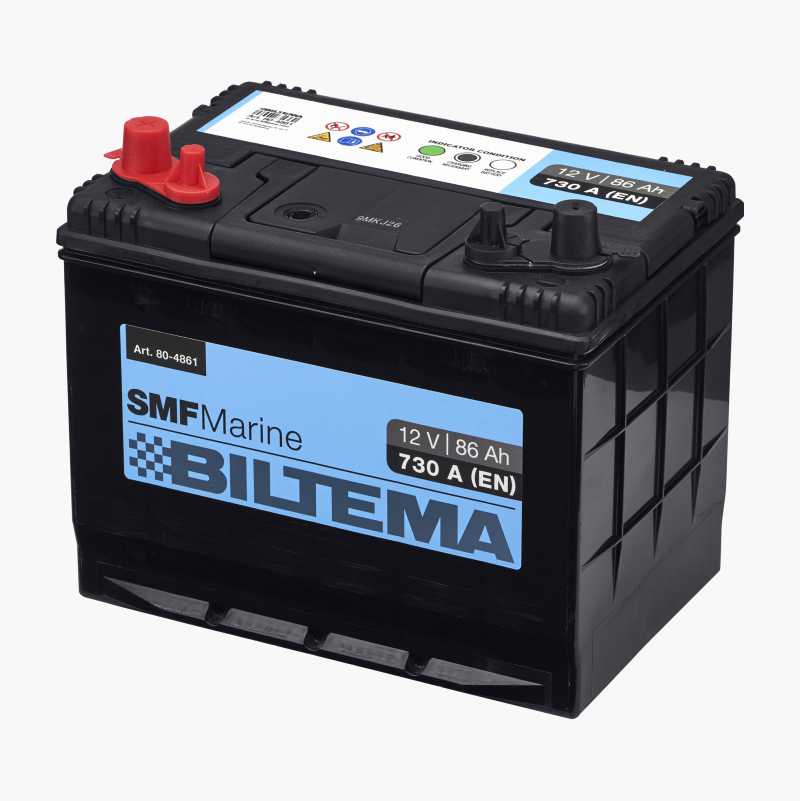 Fritidsbatteri marine,12 V, 86 Ah