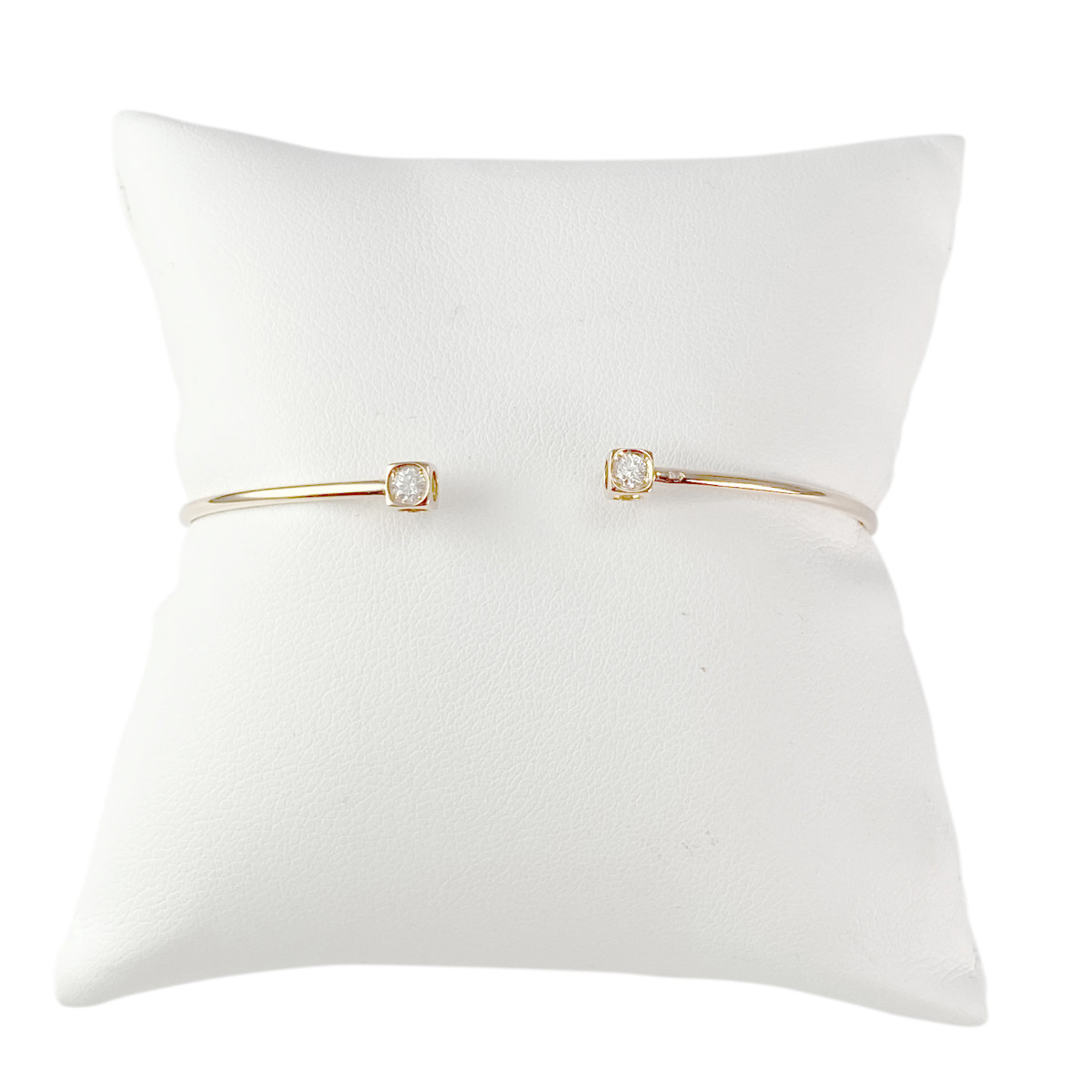 Bracelet le cube diamant DINH VAN d'occasion or 750 rose 60 mm