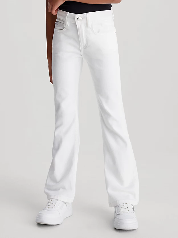 Calça jeans flare de cintura média