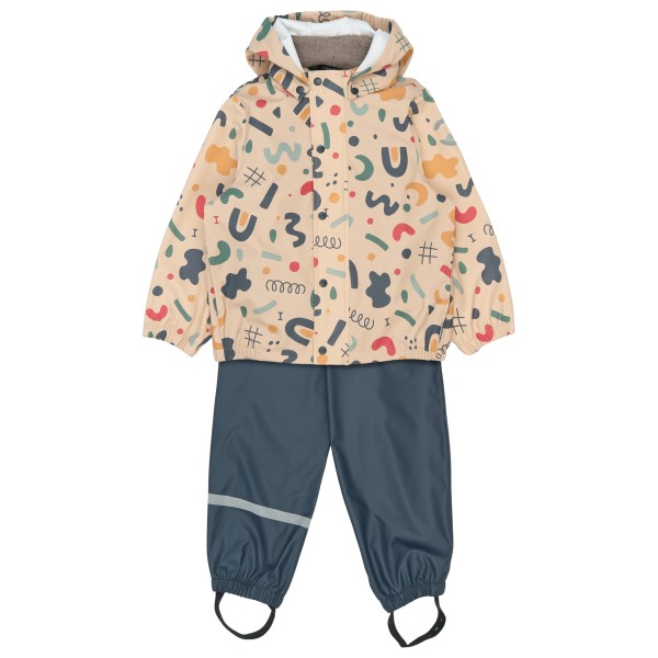 Mikk-Line - Kid's PU Rain Set AOP with Suspenders 104 - Combinaison