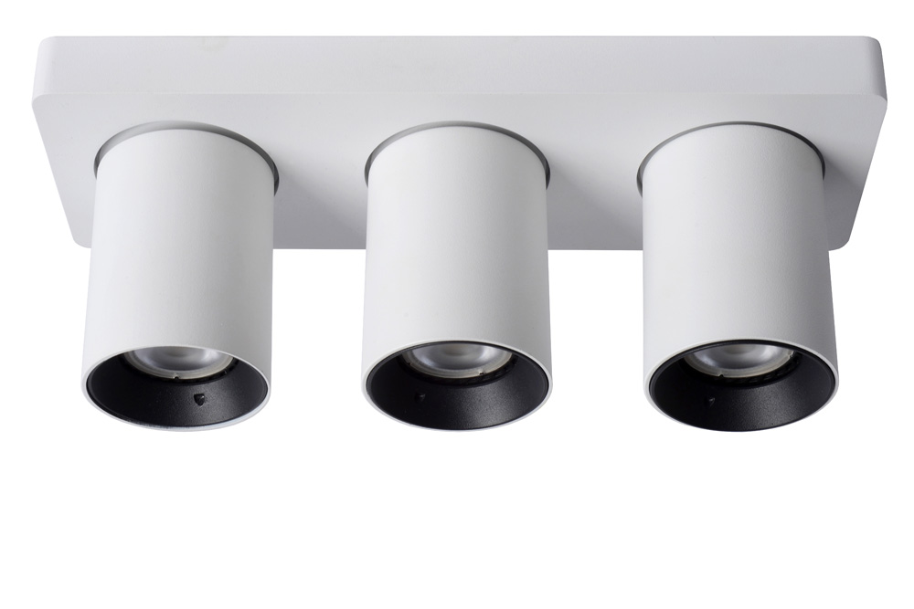 Lucide Nigel plafondlamp 3x 5W wit