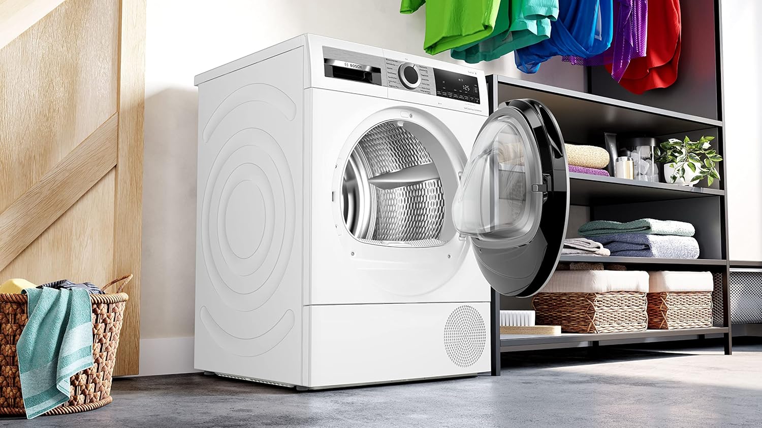 Bosch Wärmepumpentrockner für 8 kg Wäsche, Serie 6, A+++, 176 kWh/Jahr & WGG244140 Waschmaschine Serie 6, Frontlader mit 9kg Fassungsvermögen