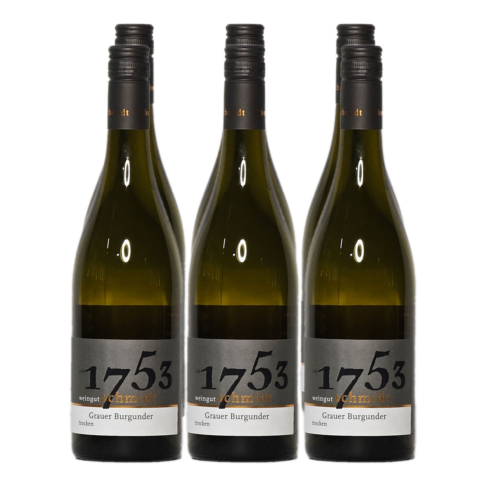 Weingut Schmidt 2022er Grauer Burgunder trocken 13,5 % vol 6 x 0,75 Liter