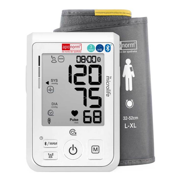 aponorm® Basis Control PLUS BT Oberarm-Blutdruckmessgerät, 1 St