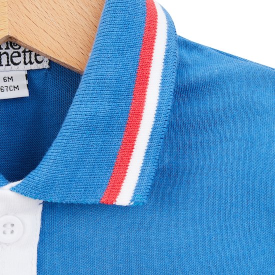 Polo manches courtes Santa Cruz   Bleu jean        de               Nano & nanette