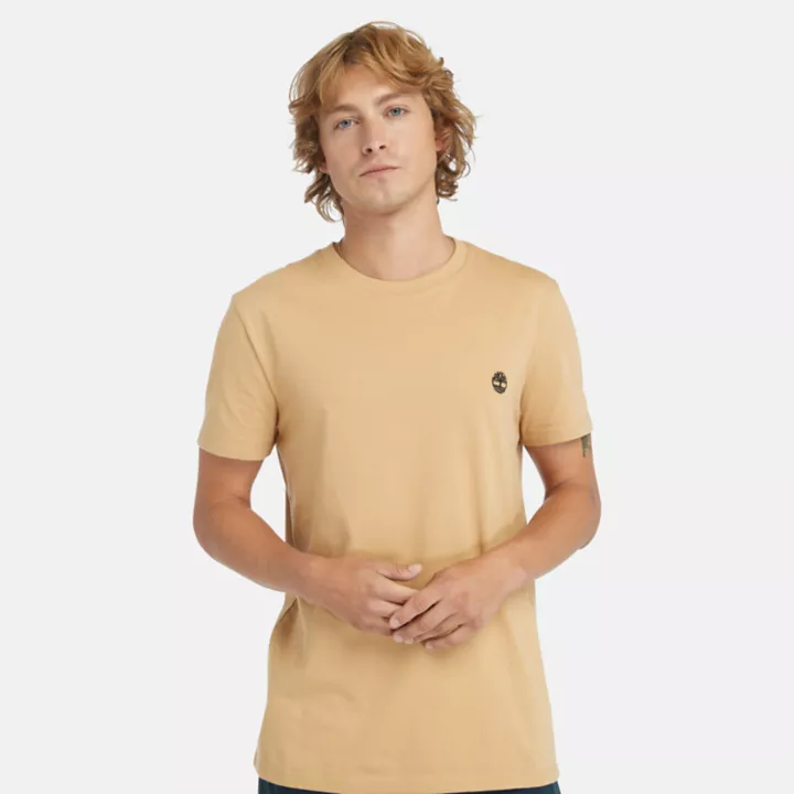 T-shirt Dunstan River pour homme en marron clair