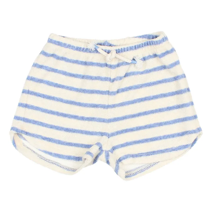 Búho Short Rayé Eponge | Bleu ciel