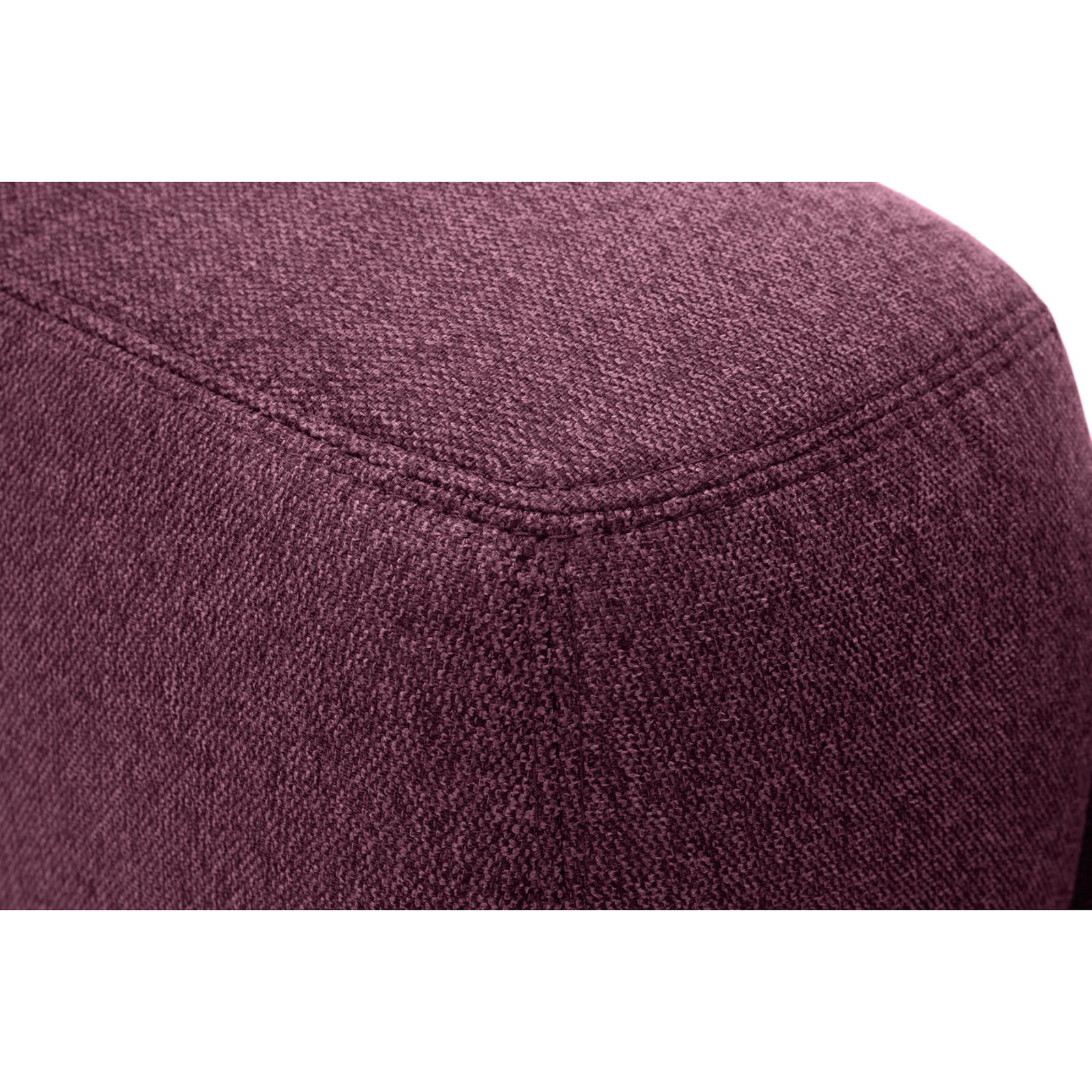 Ecksofa - burgundy - Boxspringfederung - Liegefunktion - Holzfüße