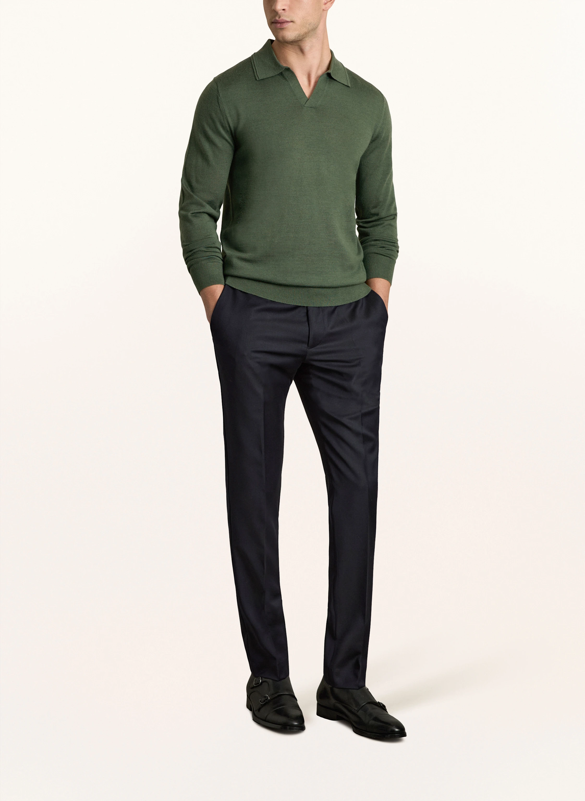 REISS Strick-Poloshirt