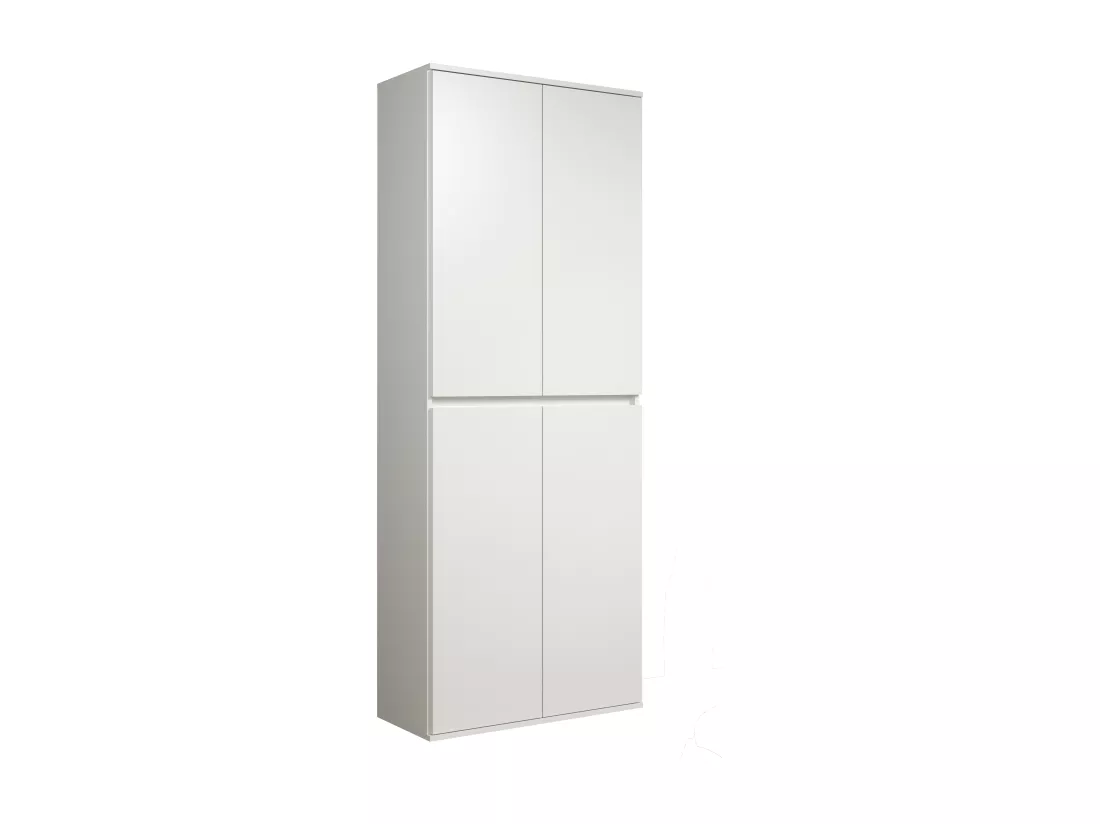 Armoire - Mélaminé - Blanc - 74 - 191 - 34 cm