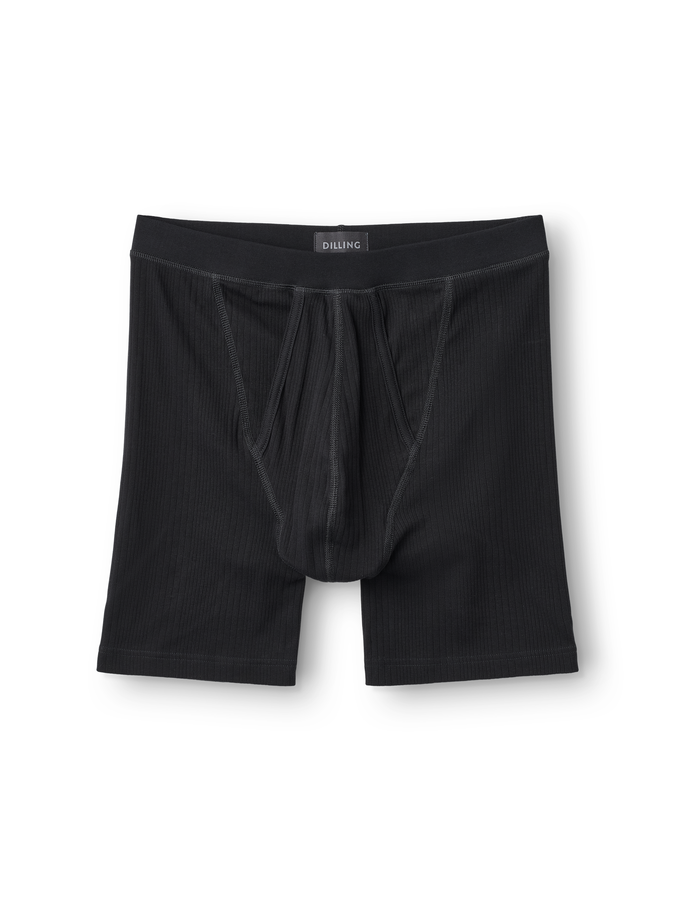 Lange boxershort in katoen met gulp voor heren