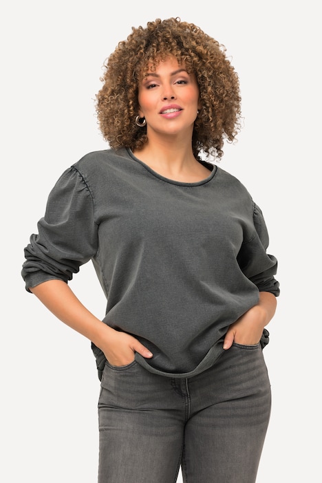 Sweatshirt, Oversized, Rundhals, Langarm