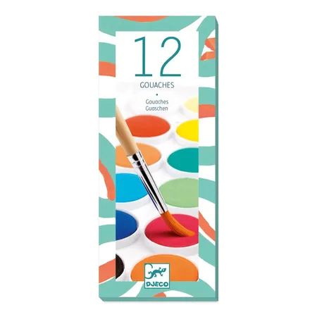 Djeco Farben: 12 Wasserfarben