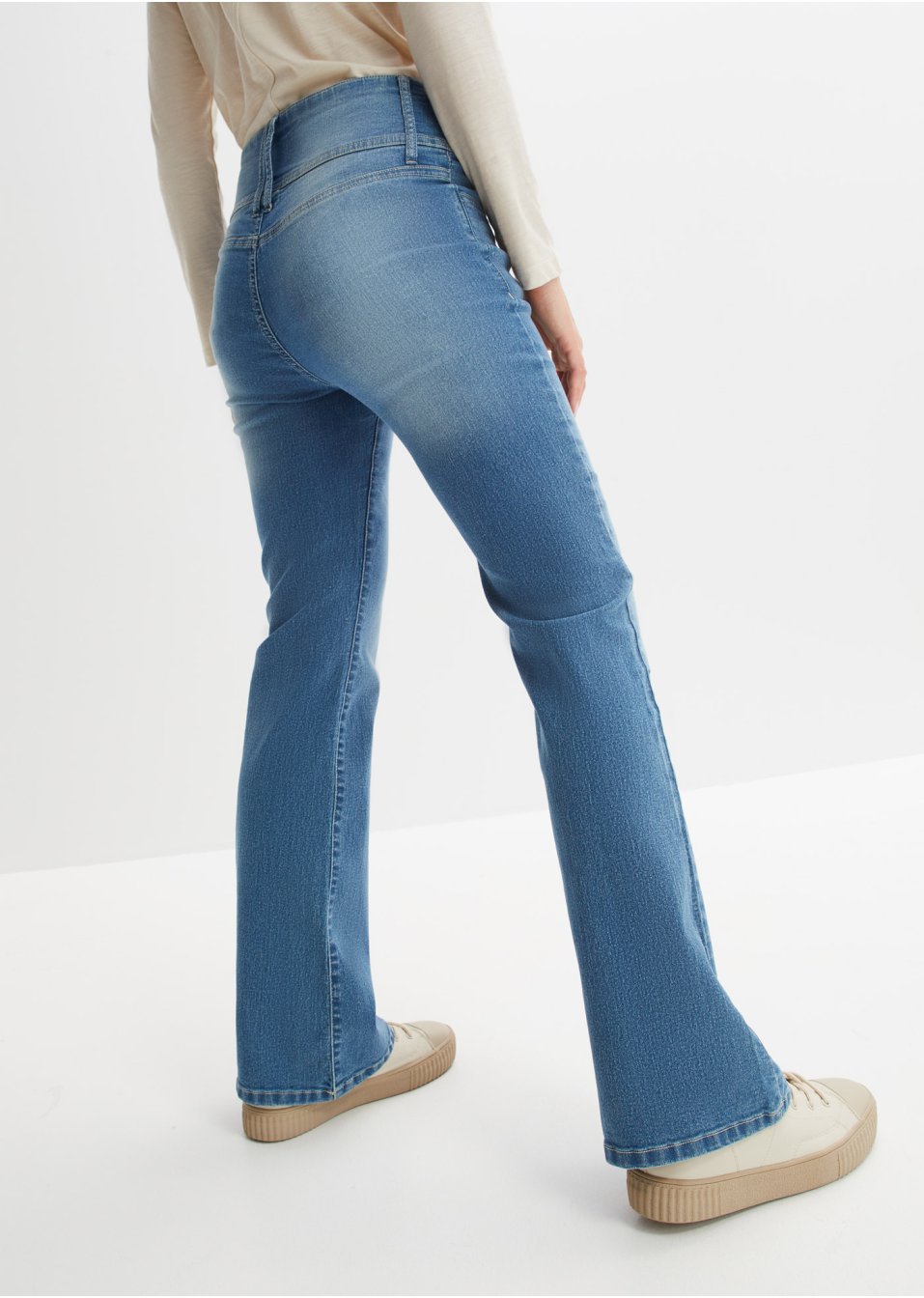 Jean évasé taille haute