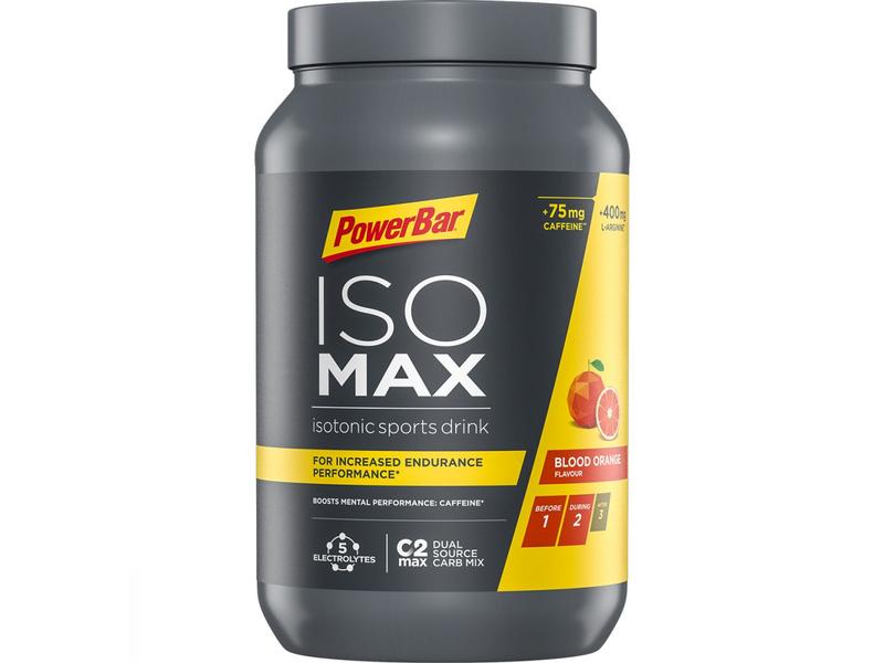 PowerBar Pulver IsoMax Blutorange 1200 g Mit extra Koffein und L-Arginin