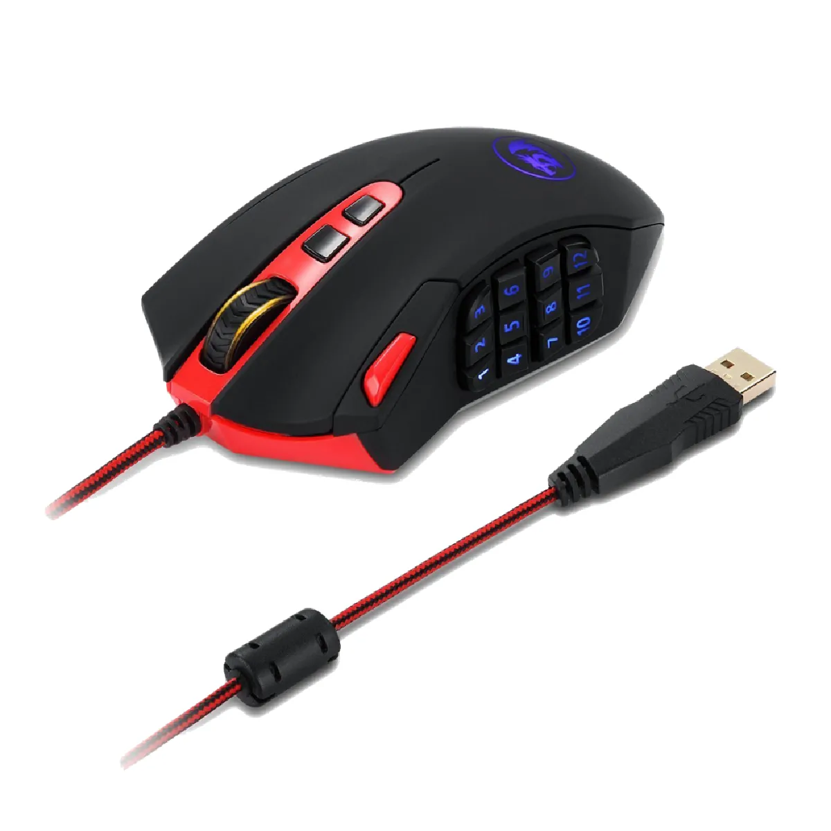 Universal Redragon M901 Gaming Mouse - Blanc
