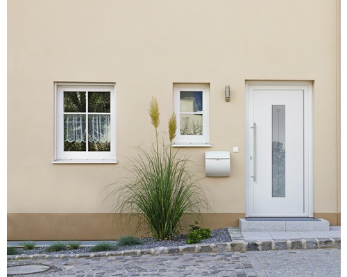 Aluminium voordeur Alaska wit 1100 x 2100 mm rechts