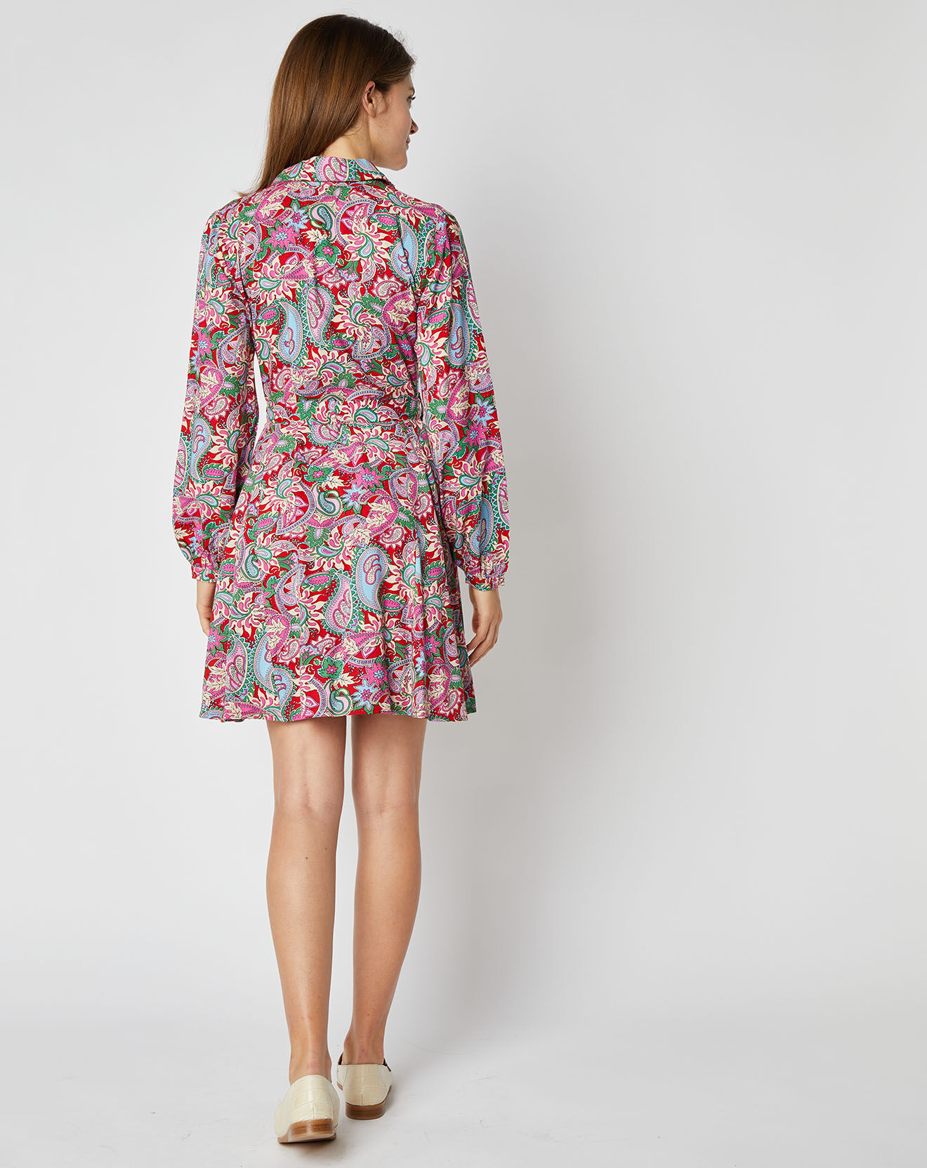 An'ge Robe chemise courte Thelma à motifs rose/multicolore