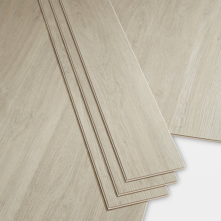 Lame PVC clipsable Baila chêne gris brun L. 122 x l. 15 cm GoodHome