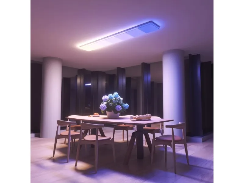 Nanoleaf Skylight Starter Kit - Loftslyspanel - LED - 300 x 300 mm - total: 50 W - RGB/varmt til køligt hvidt lys - 2700-6500 K - kvadrat (pakke med 3)