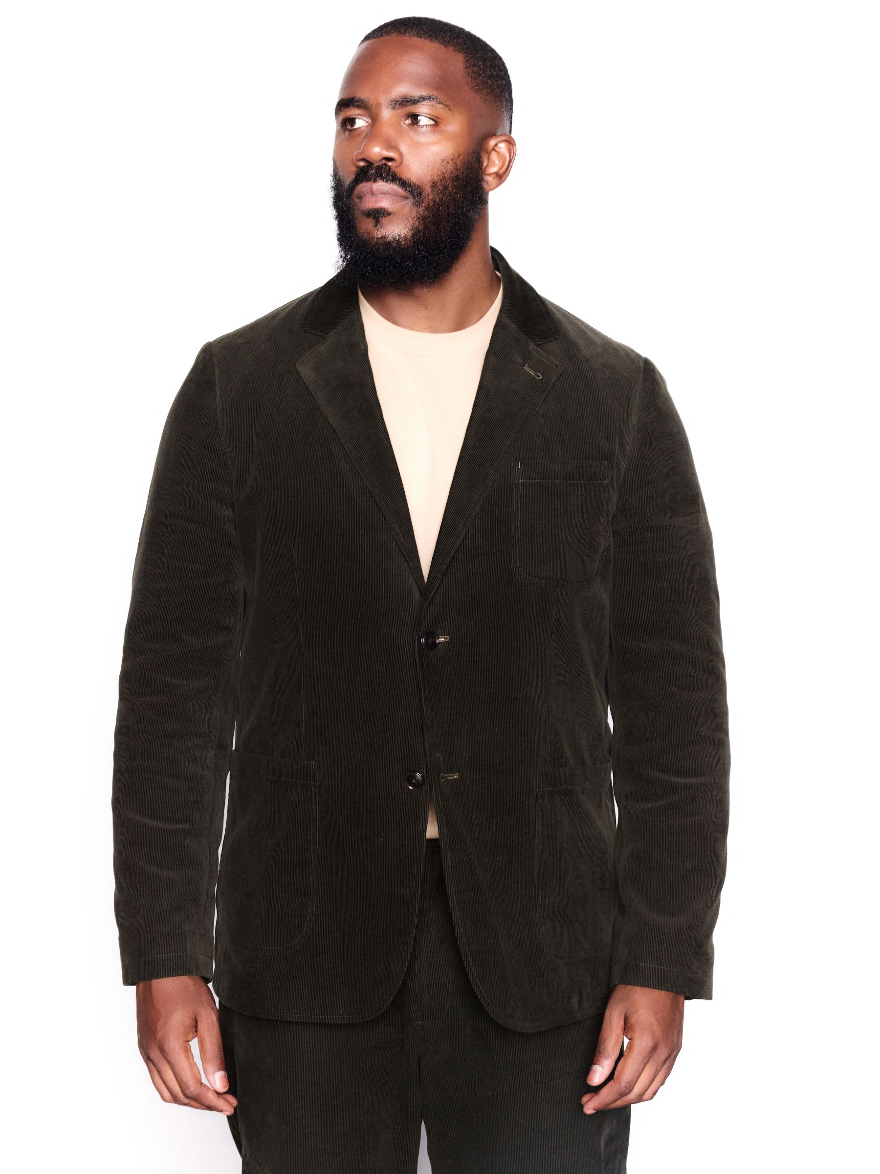 Groen - Relaxed Fit Corduroy Suit Jacket