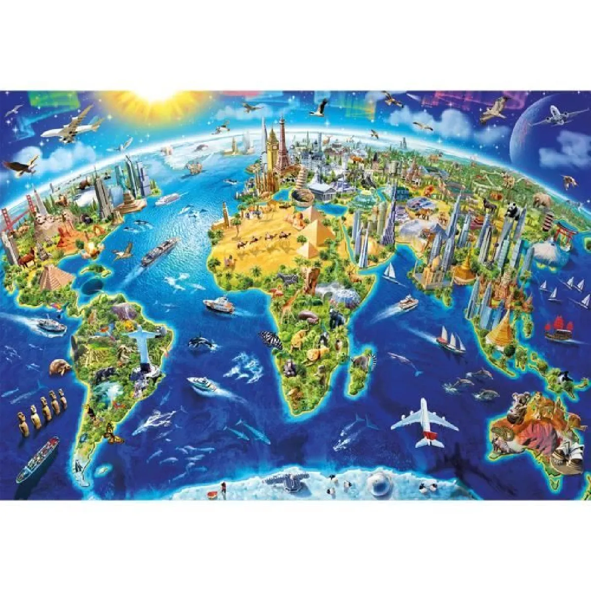 Educa Borras Puzzle Symboles du Monde 2000 pièces