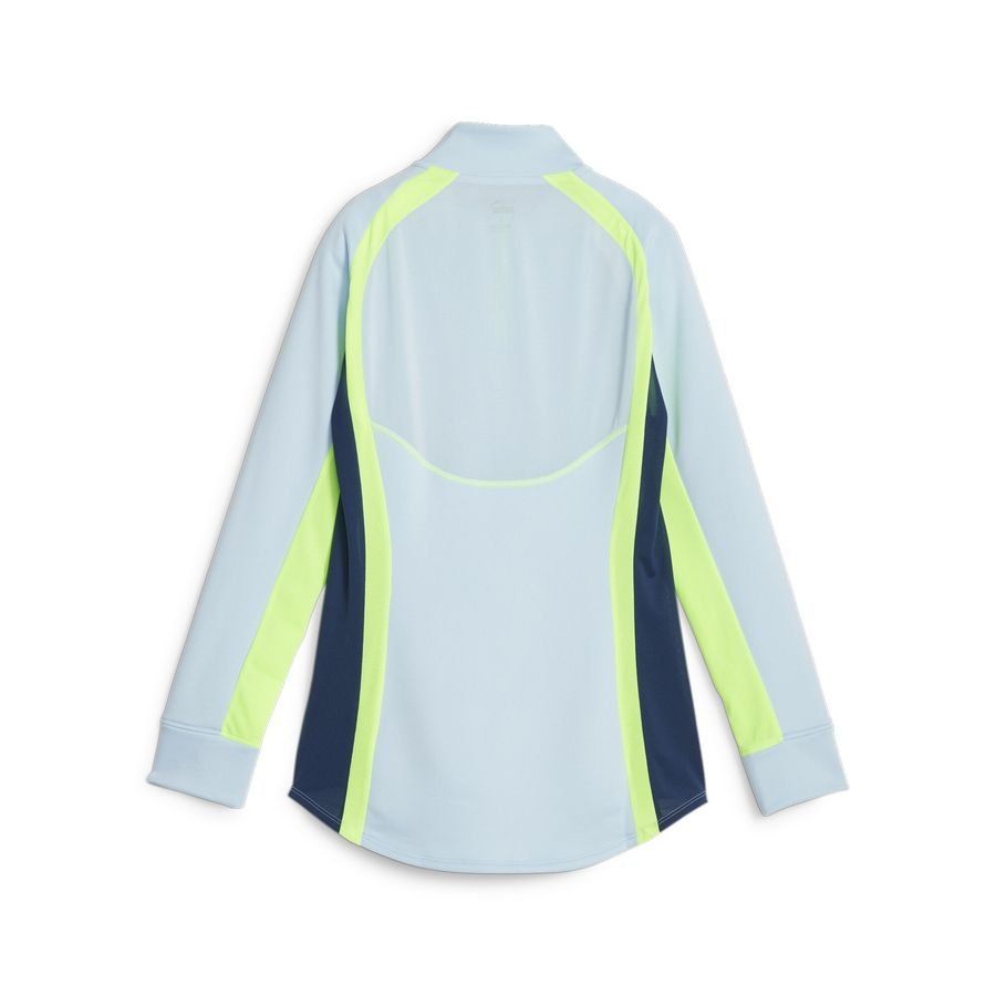 PUMA Maillot d'Entraînement IndividualBlaze Fermeture Éclair 1/4 Gear Up - Bleu Ciel/Persian Blue/Vert Femme