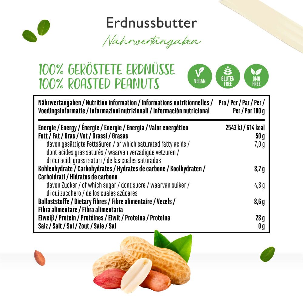 vit4ever 100% Erdnussbutter (CRUNCHY)