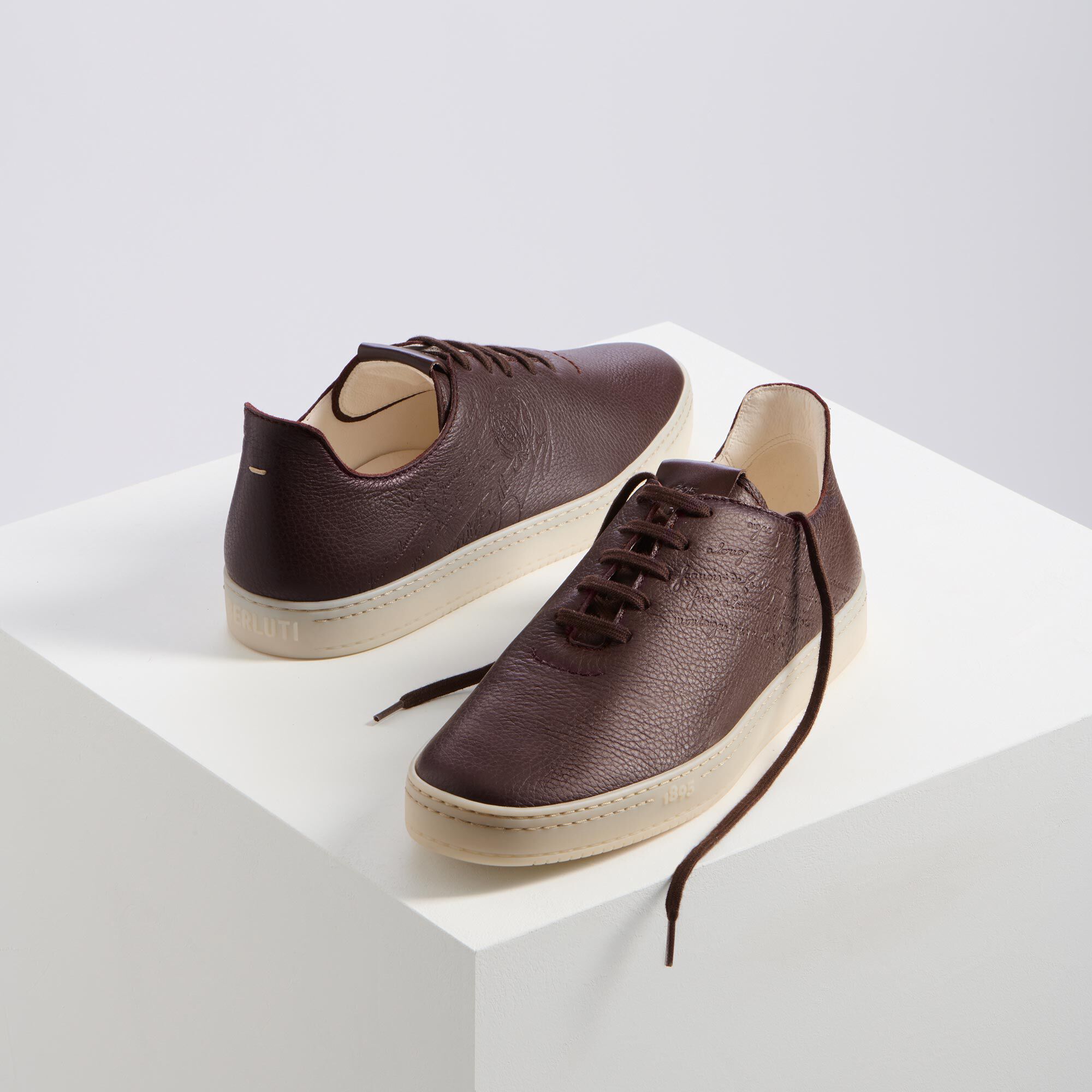 Sneaker Eden En Cuir Scritto