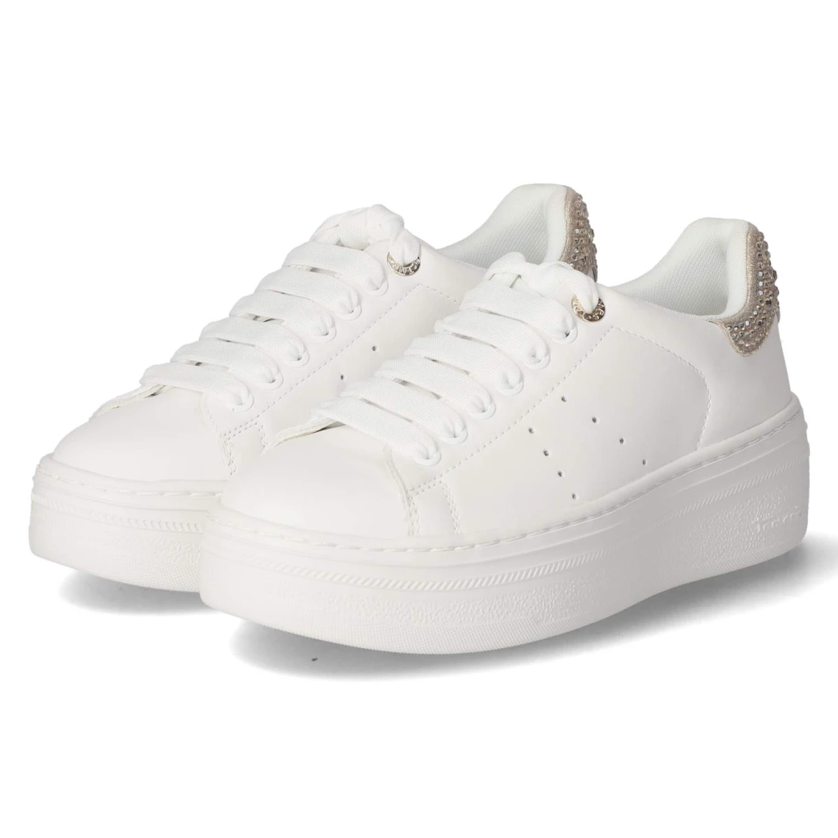 TamarisLow Sneaker - WHITE/CHAMPAGNE