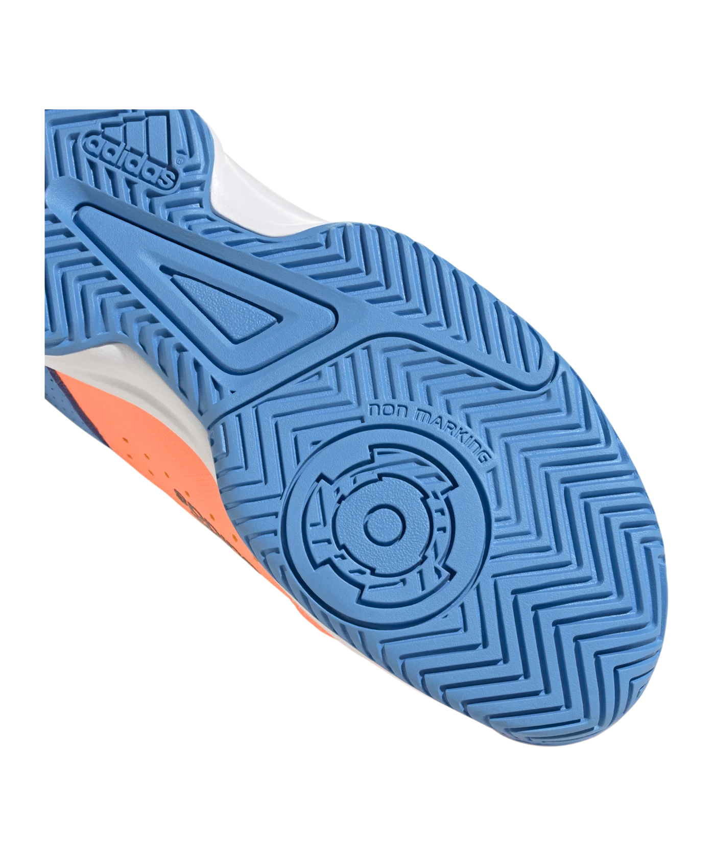 adidas Court Stabil Training Kids Orange Blau