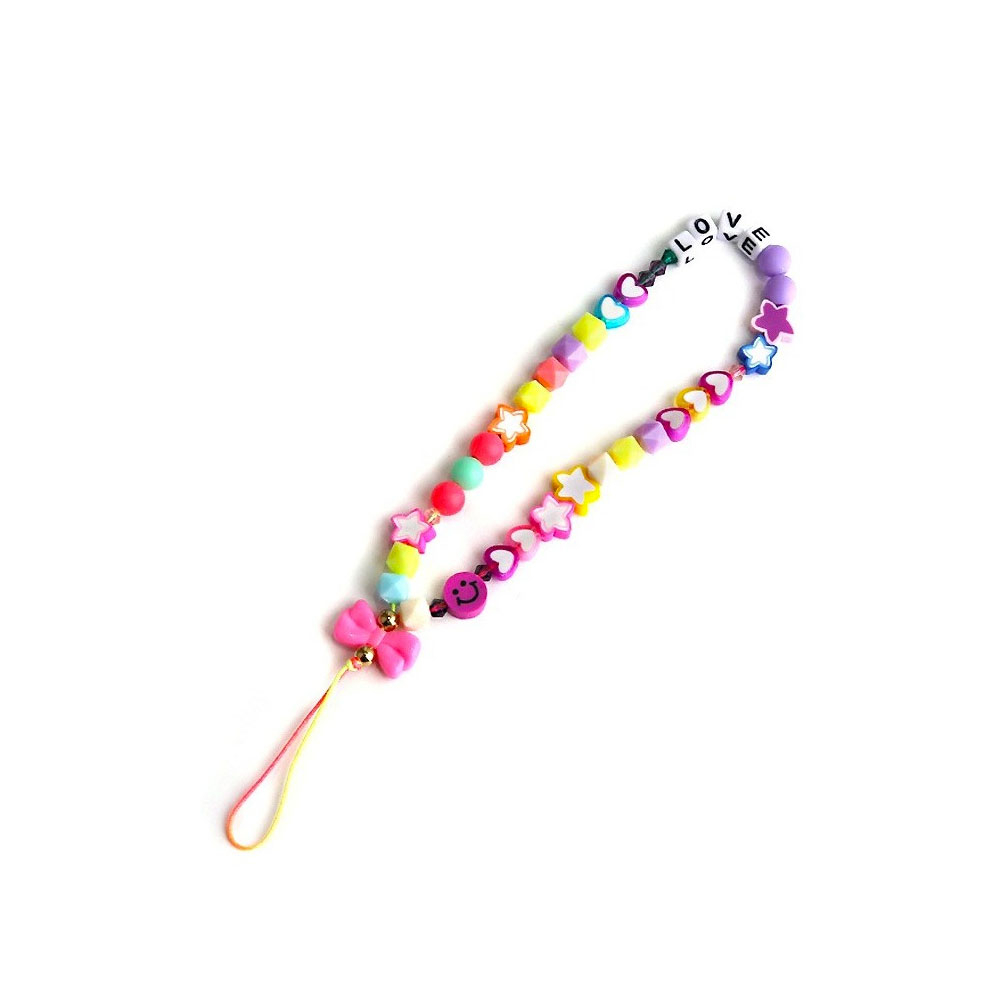 Universal Handy Kette Phone Charms Schmuck Anhänger Handgelenkschlaufe - Herzen / Sterne