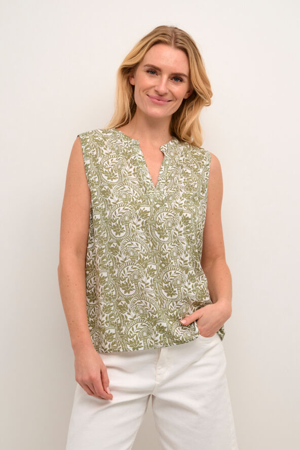 Cream CRTiah Blouse Graphic flower print
