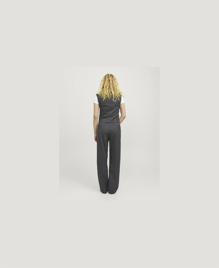 JJXX JXMARY BRUSHED HW PANT TLR SN Dark grey melange/light grey