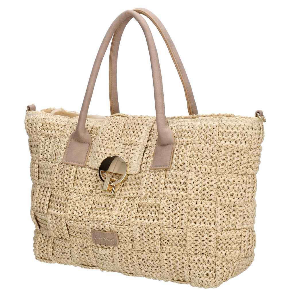 Charm London Margate Handtas Licht Natuur