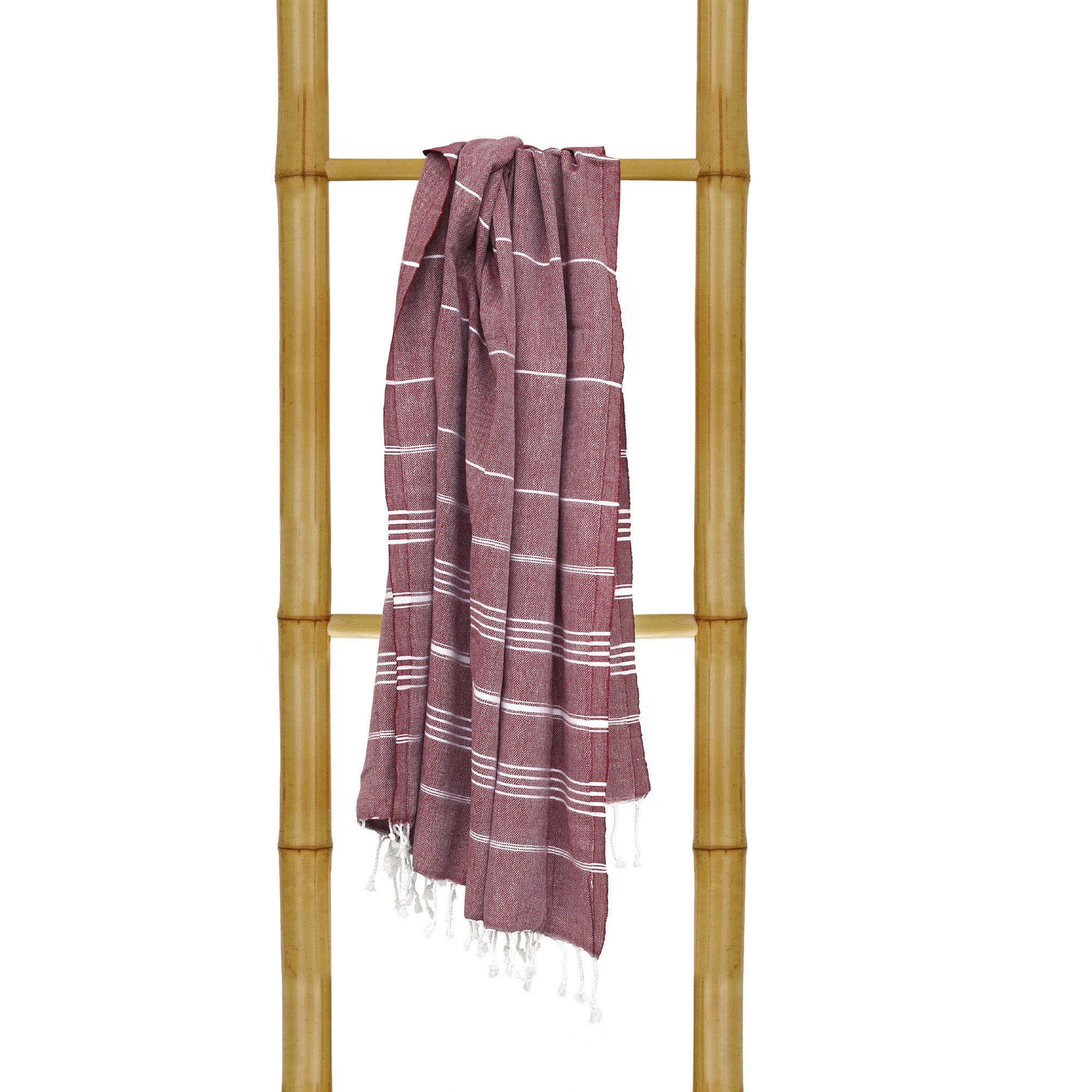Hamamtuch 'Sulten', burgund, L 175 cm, B 95 cm von fischer's lagerhaus