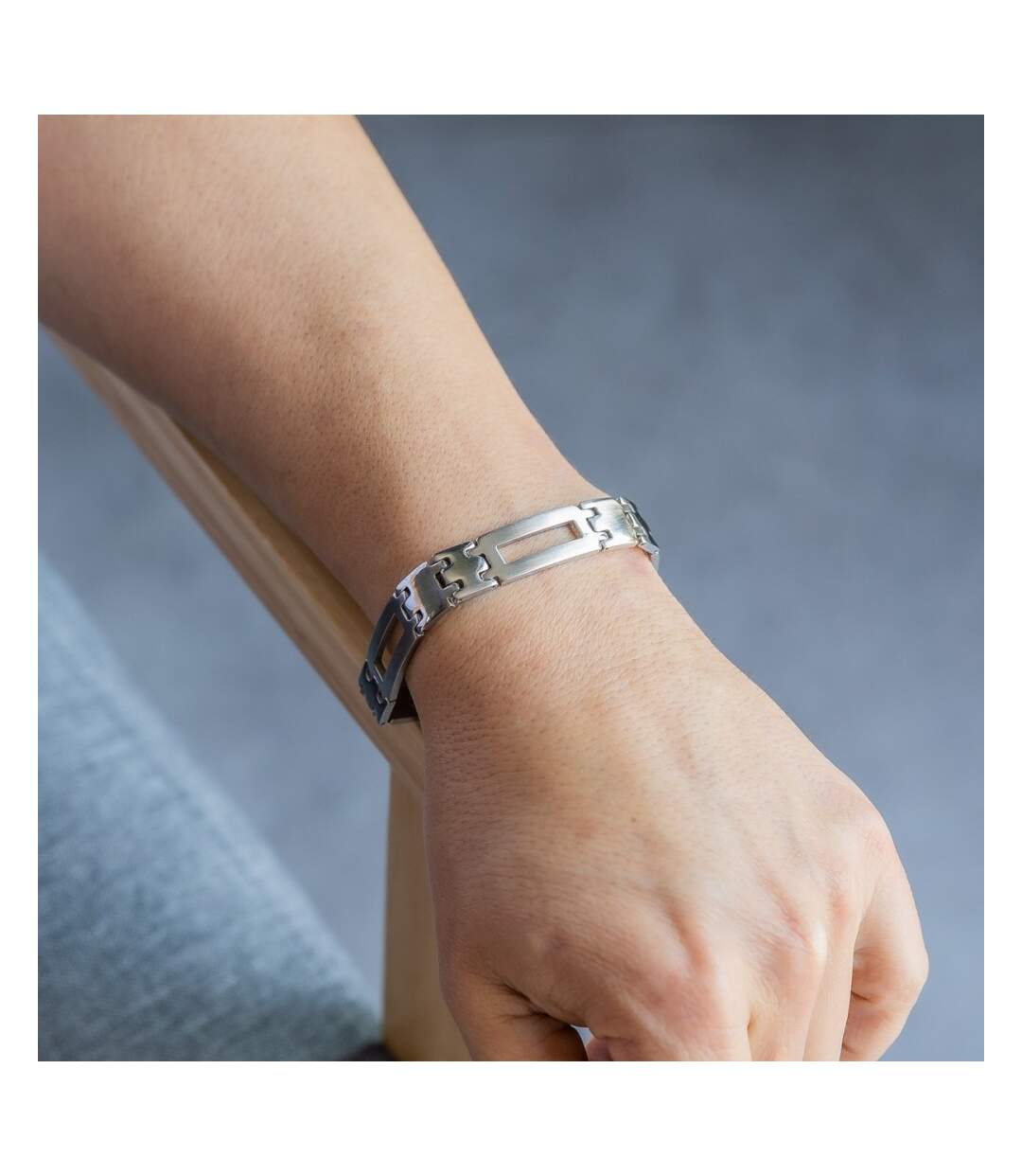 Très Joli Bracelet Homme Acier