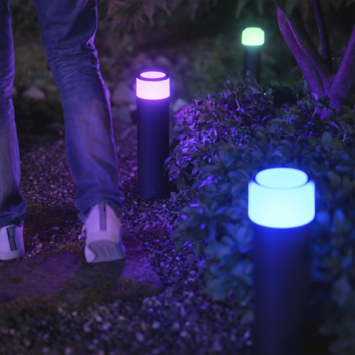 Philips Hue sokkellamp Calla uitbreiding zwart- wit en gekleurd licht 8W - hoog