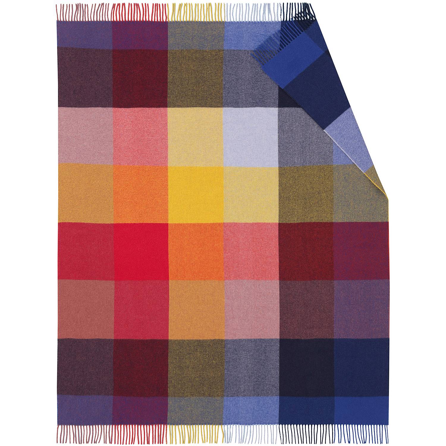 Biederlack Schurwolle/Kaschmir Plaid 