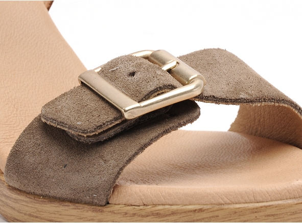 Coco abricot nu pieds talons femme coclois marron
