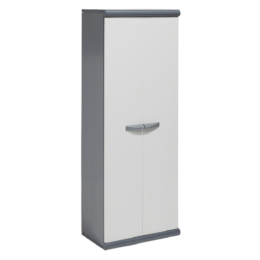 Armoire de jardin haute gris 62x39xH169 cm