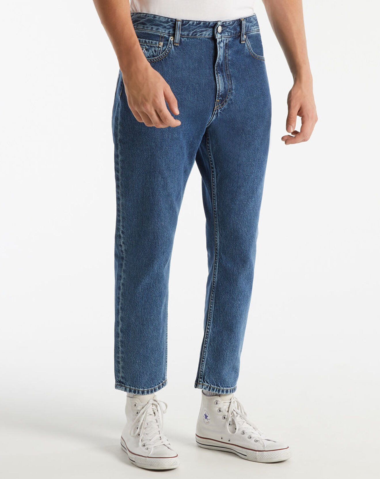 Calvin Klein Jeans Jean Dad Mid bleu