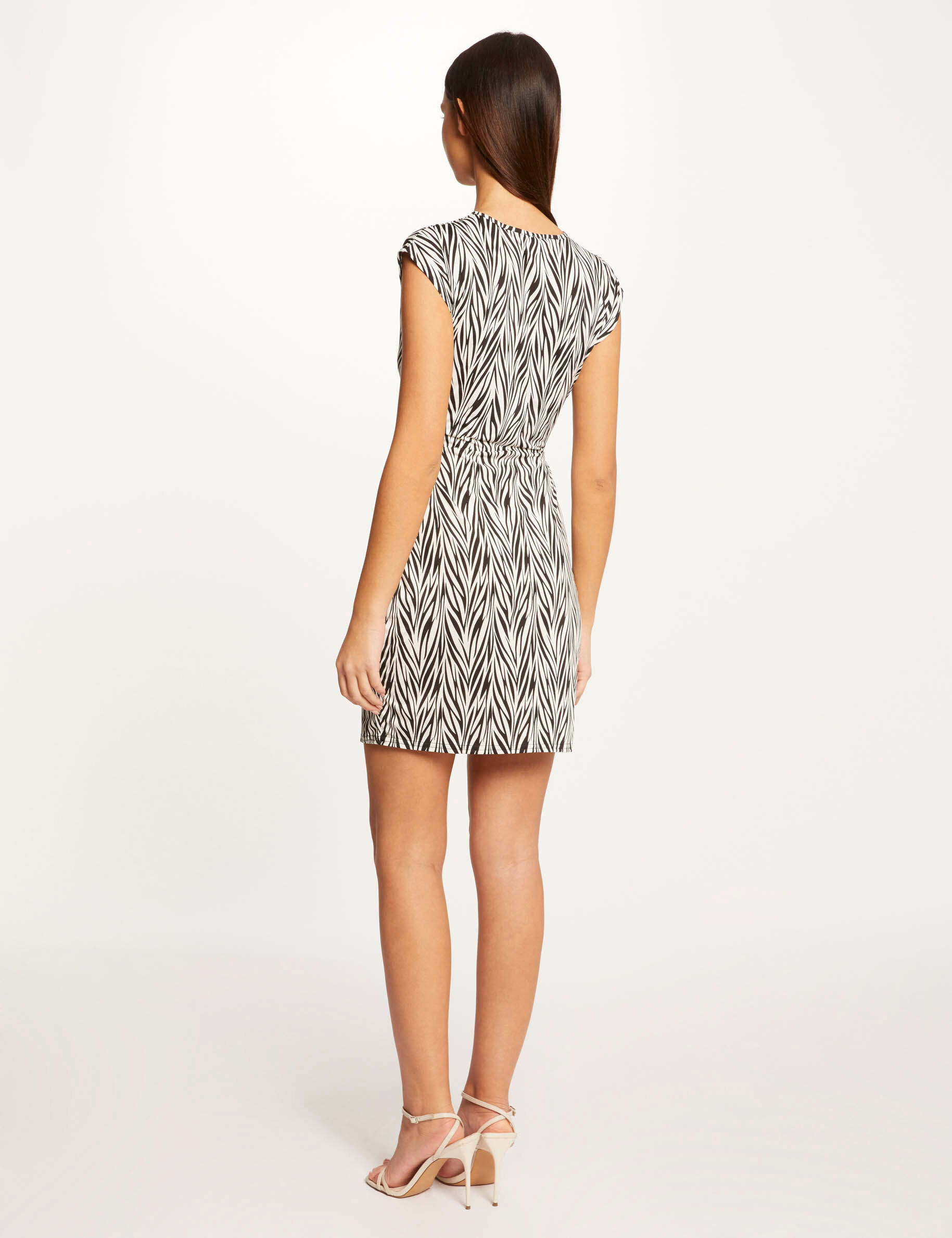 Robe ajustée imprimé géométrique multico femme - multico