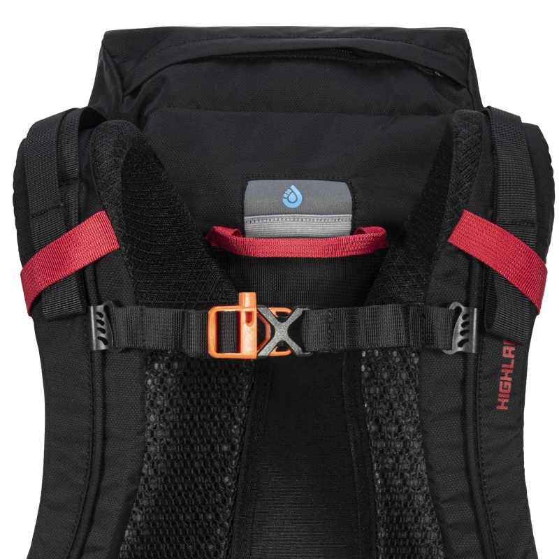 Highlander ivar 30l heren rugzak - black