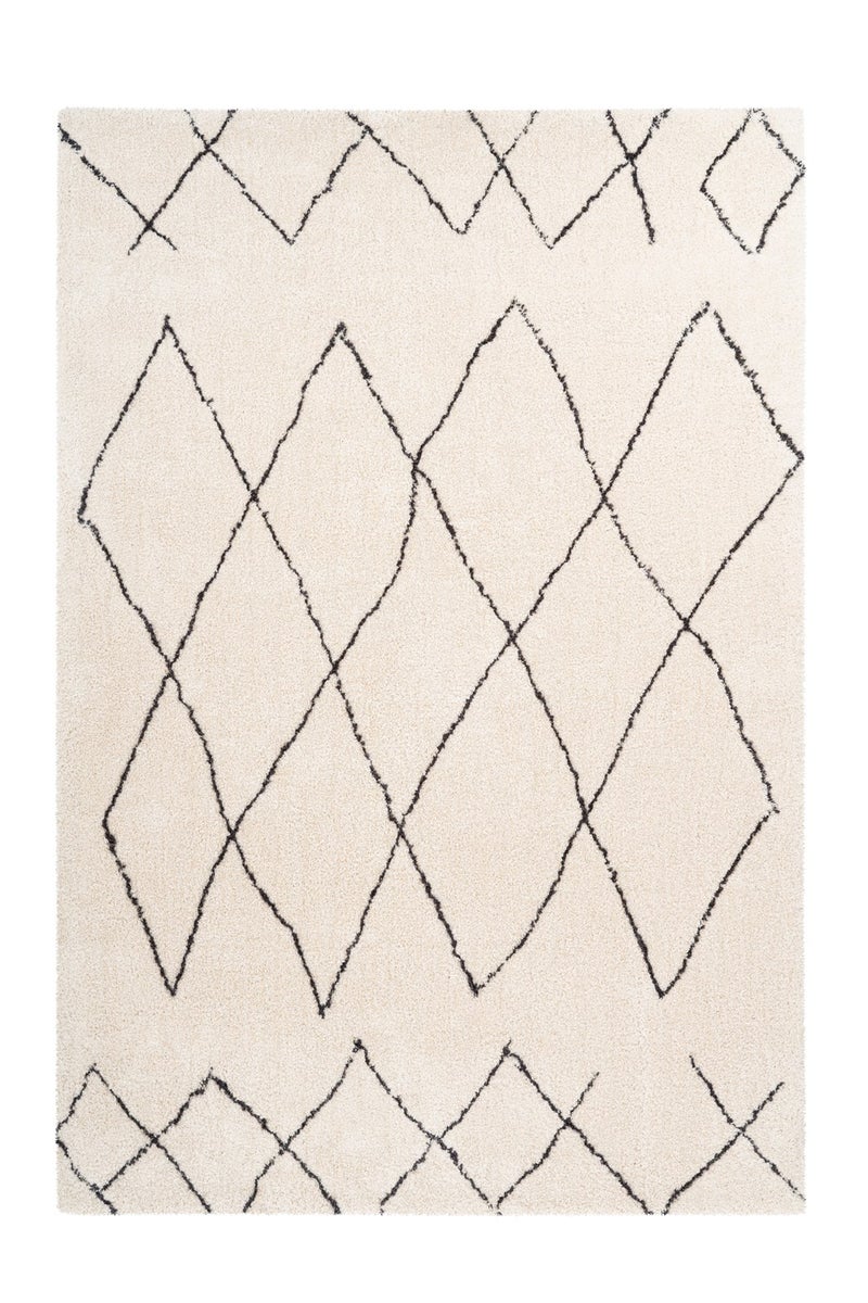 Hoogpolig tapijt Oasisic Ivory 25 mm Modern 120 x 170 cm