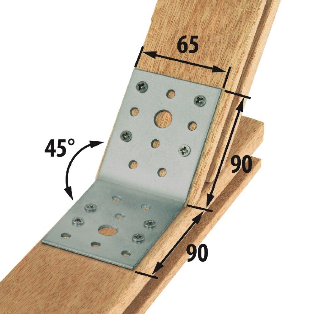 BØYLEPLATEMAGNODUR 135° 90X90X65 MAGNODUR
