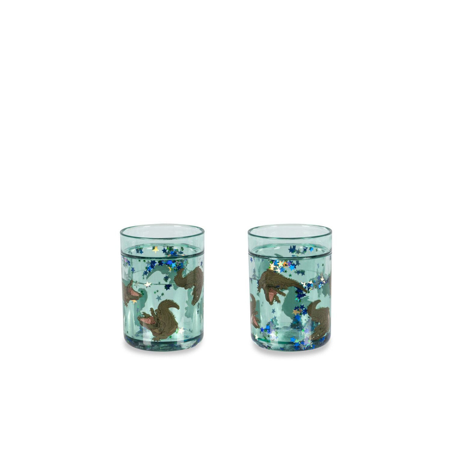 Konges Sløjd | 2 Pack Glitter Cups | Crocodile