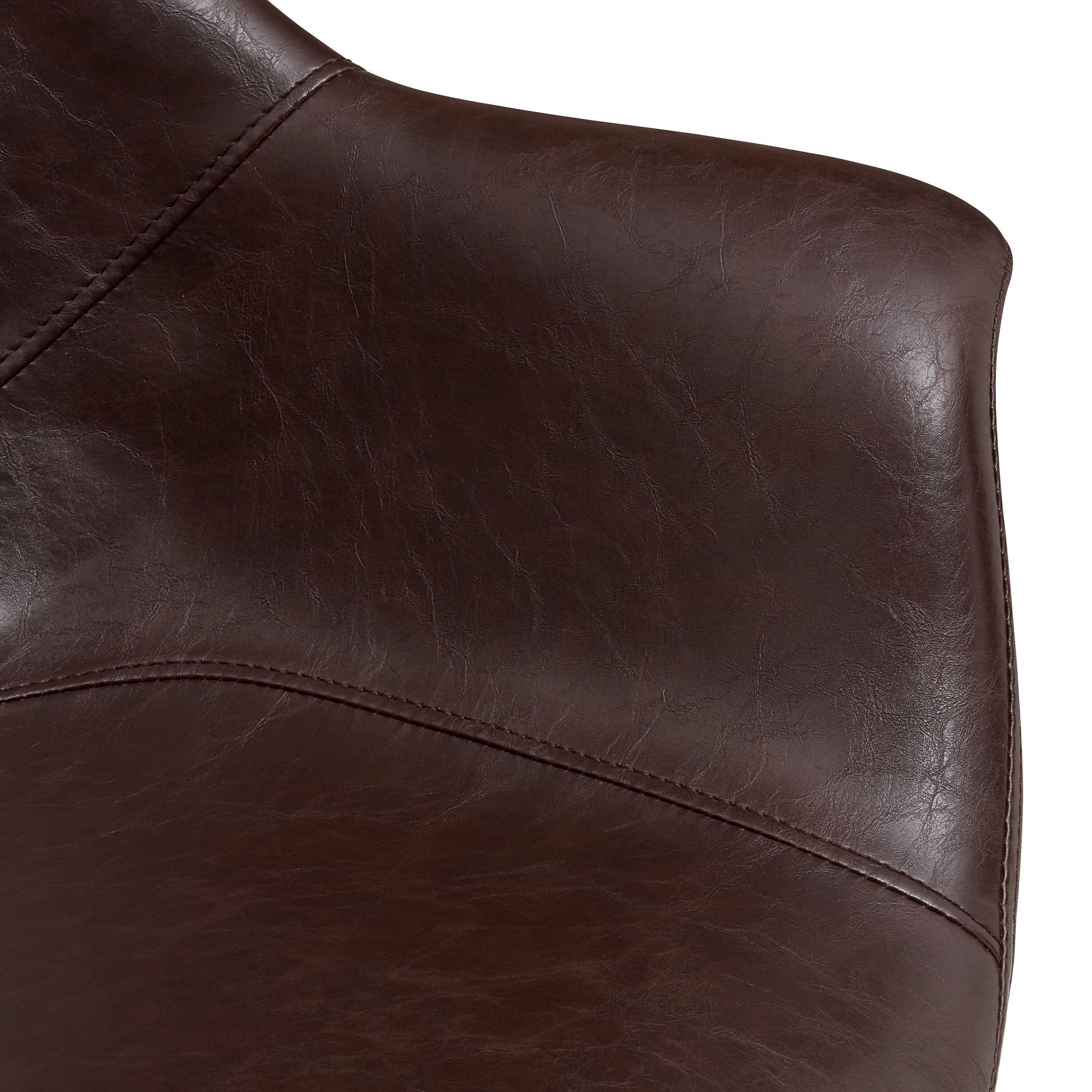 MELVIN Stuhl - Braun / B: 62.0 cm x T: 68.0 cm x H: 82.0 cm