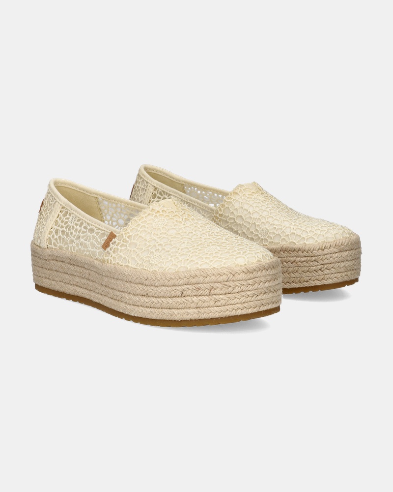 Toms Valencia Crochet Espadrilles  - ecru