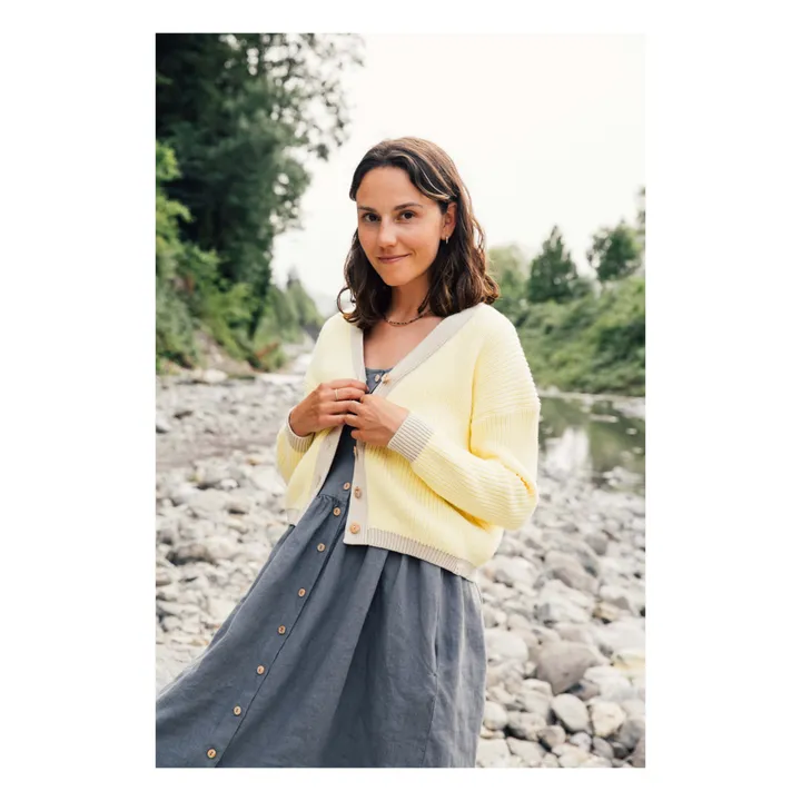 Matona Robe Lin | Gris bleuté